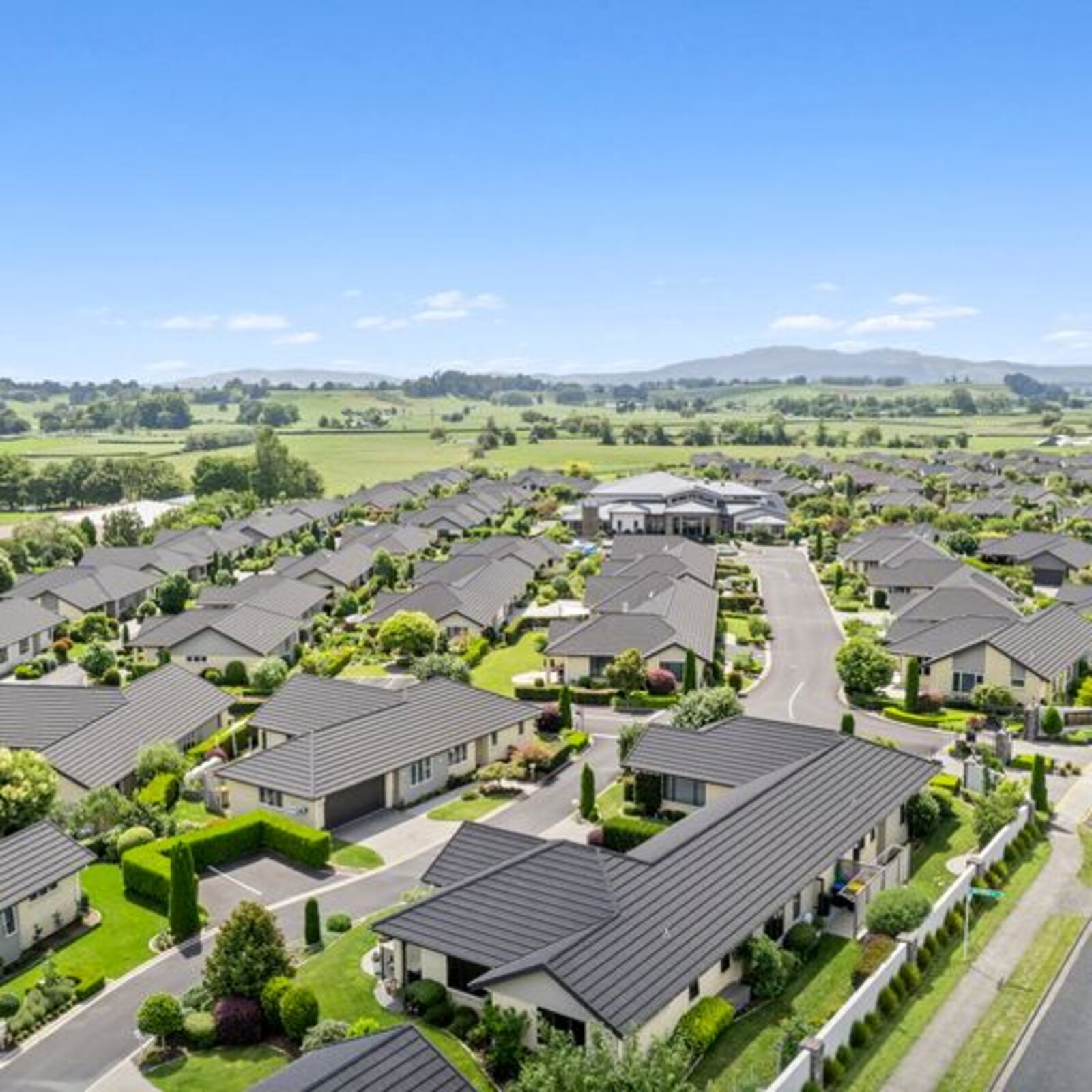 Aerial drone view of Highfield Country Estate